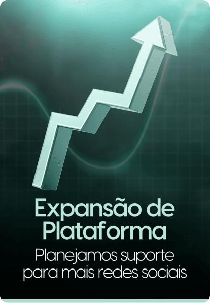Expansão de Plataforma: planejamos suporte para mais redes sociais